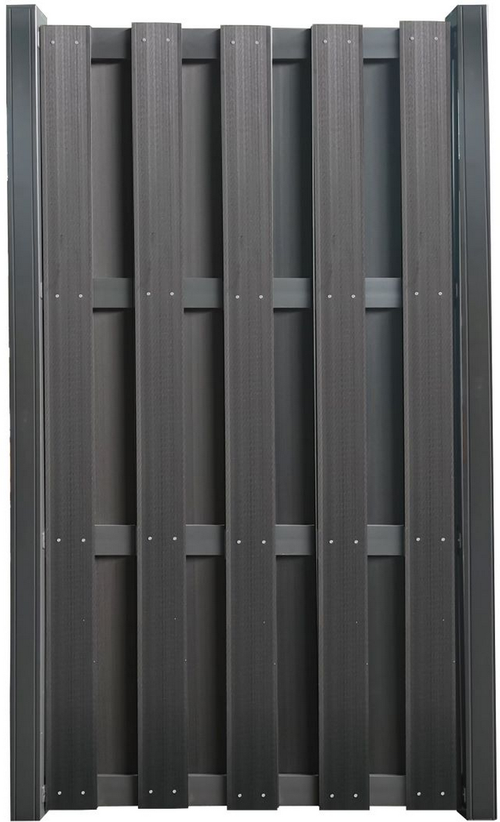 WPC-Zaunelement anthrazit 180 x 90 cm