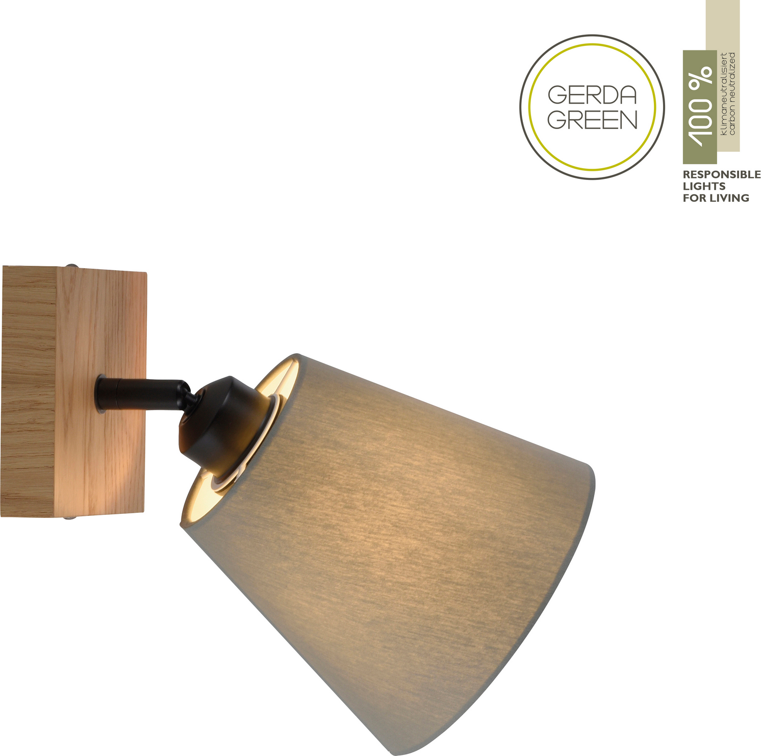 Just Light Deckenleuchte 'Green Michel' holzfarben 24 x 25,5 x 24 cm