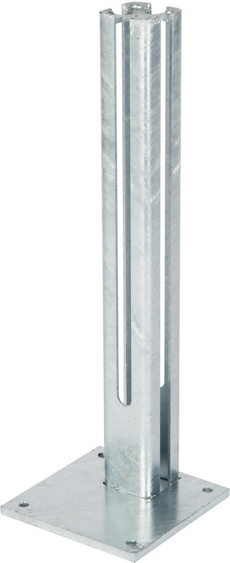 deutsche zauntechnik Fußplatte feuerverzinkt für Torpfosten 80 x 80 mm