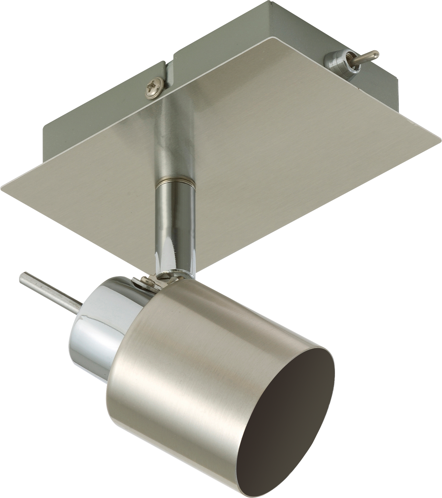 toom LED-Deckenleuchte 'Paula' silbern 1-flammig 12 x 12 x 11 cm