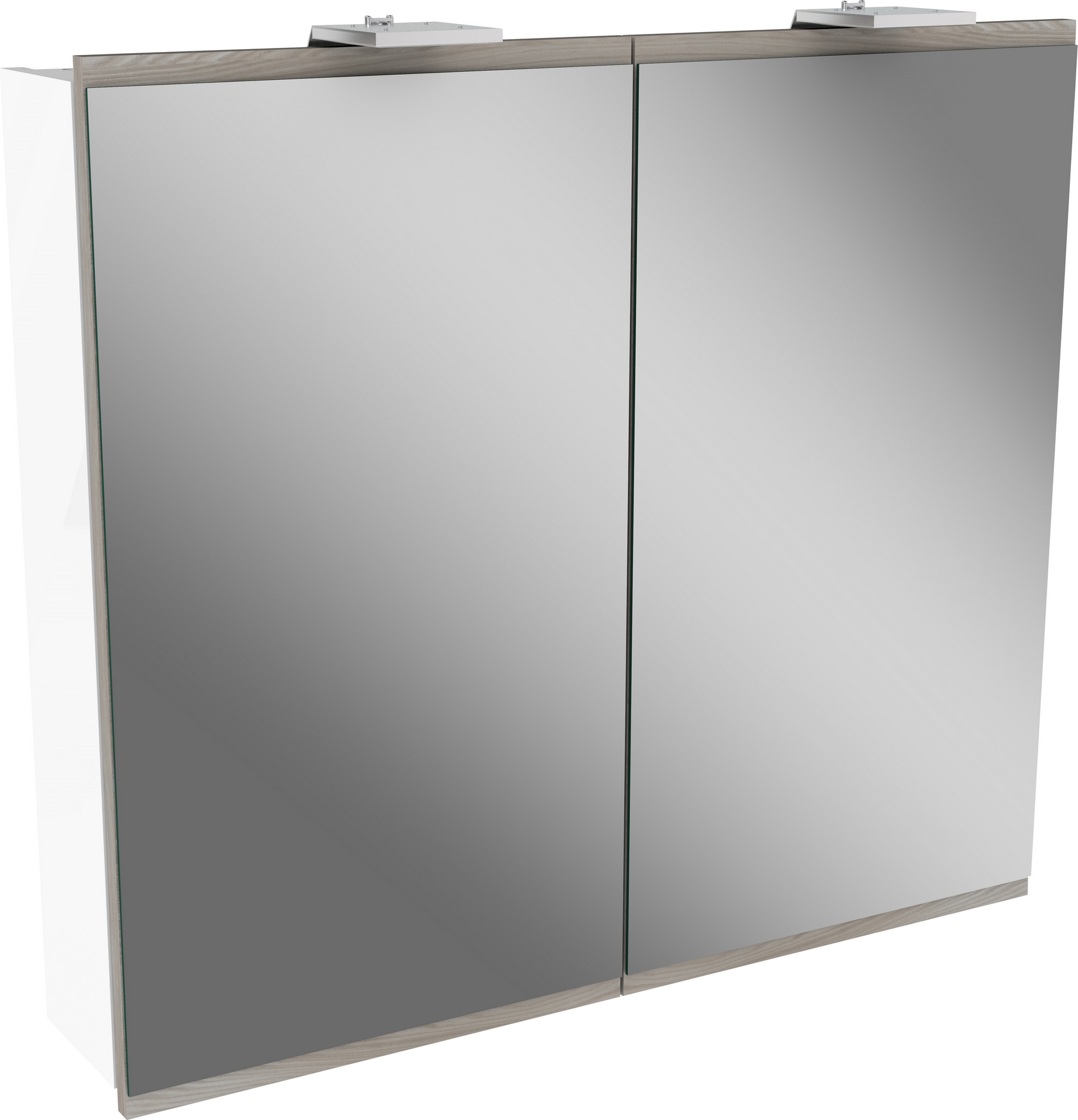 Thumbnail - Fackelmann LED-Spiegelschrank 'Lima' weiß 80 x 71,2 x 15,3 cm