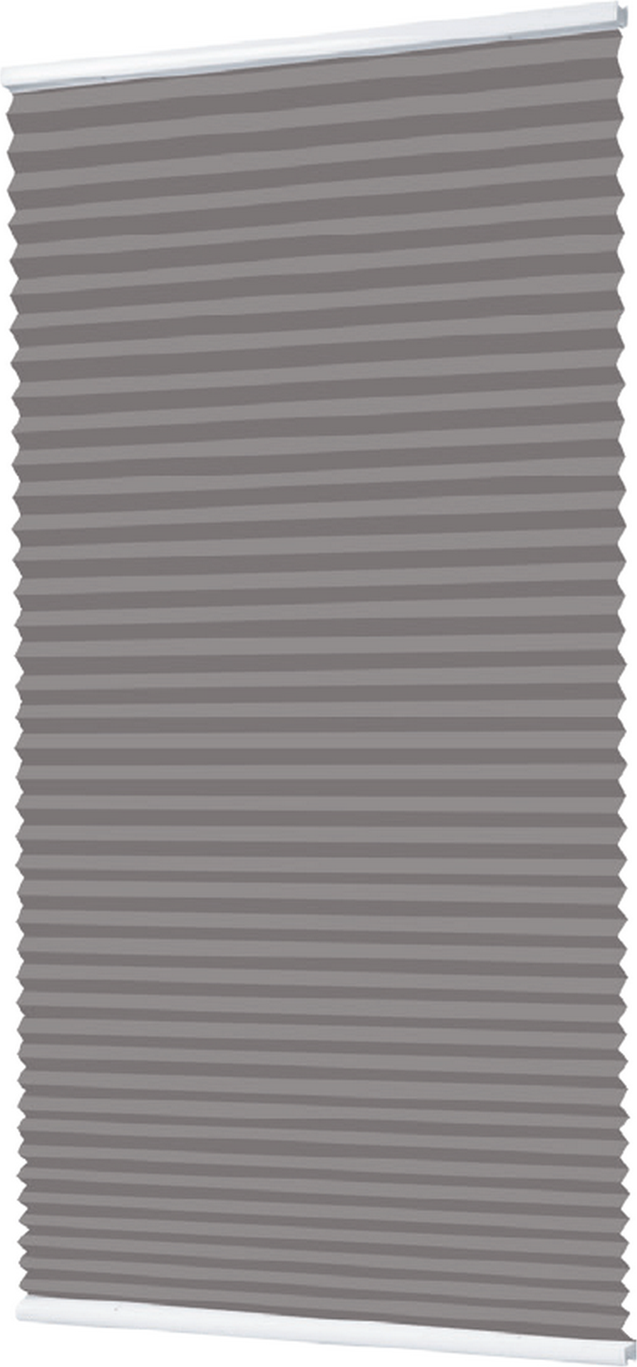 Plissee 'Klemmfix' dunkelgrau 100 x 130 cm