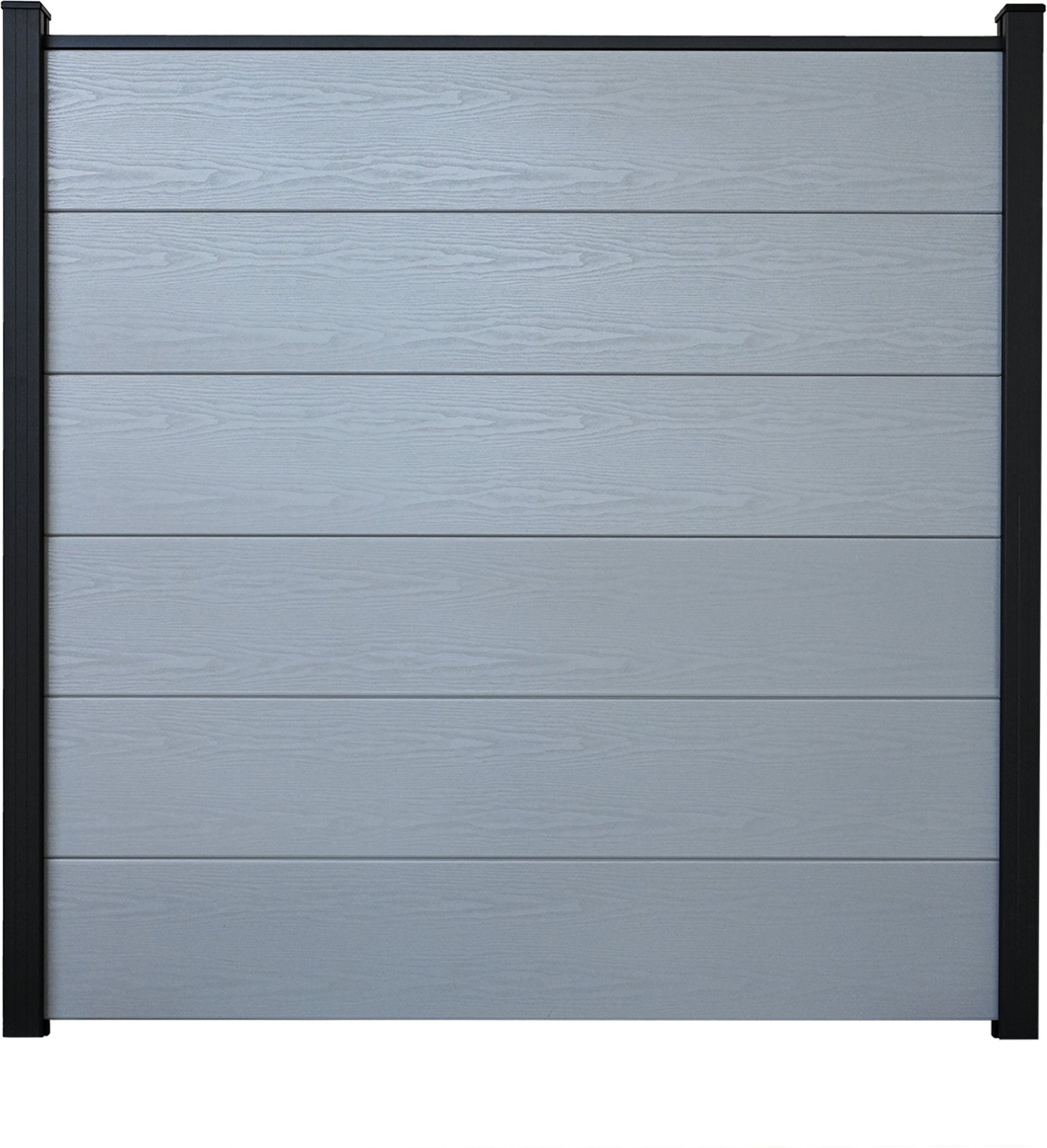 GroJa Steckzaun 'BasicLine' Holzoptik silbergrau 180 x 180 cm