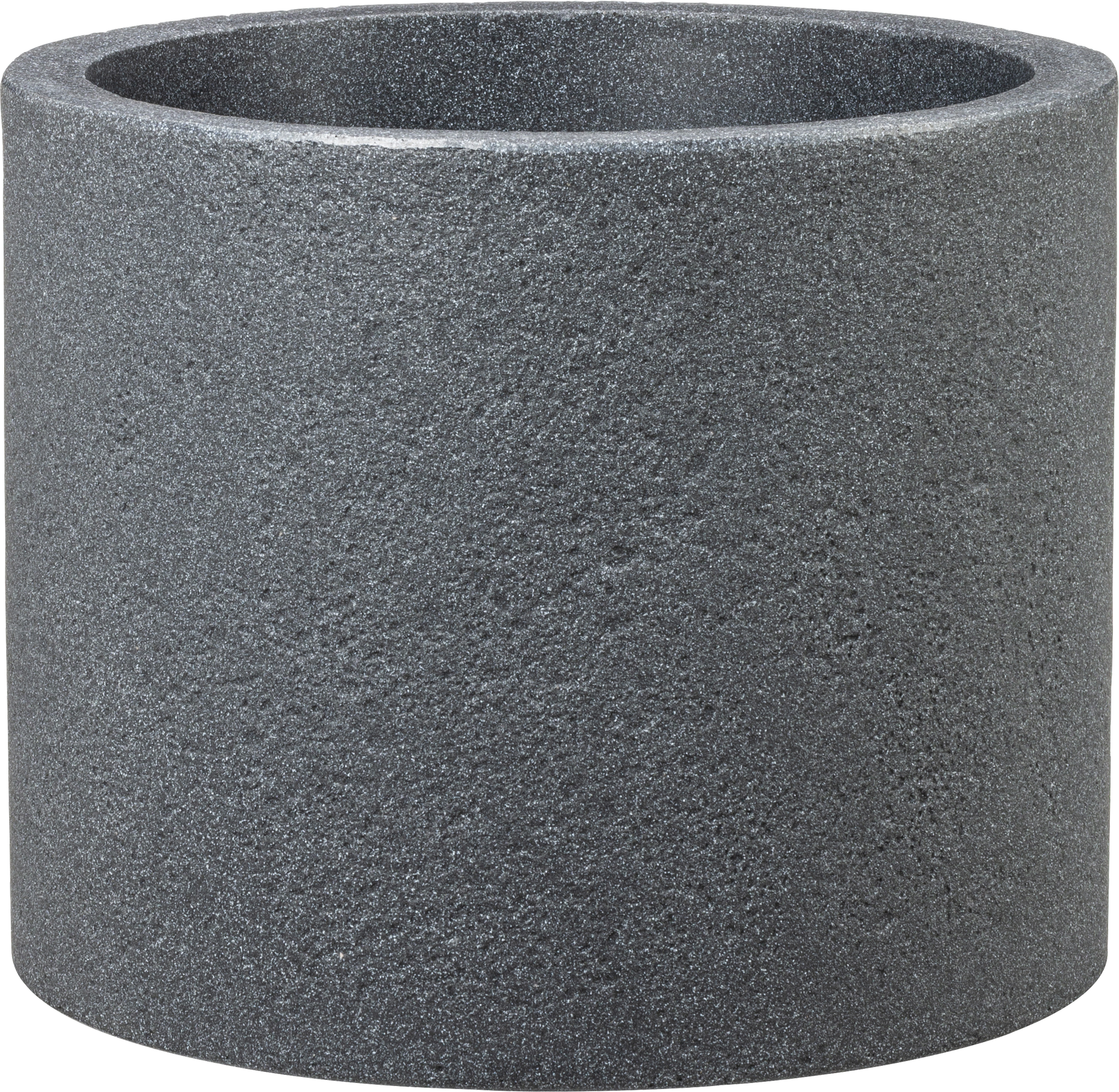 Thumbnail - Formwerk Pflanzgefäß 'Riva' Schwarz Granit Ø 28,8 x 24,3 cm