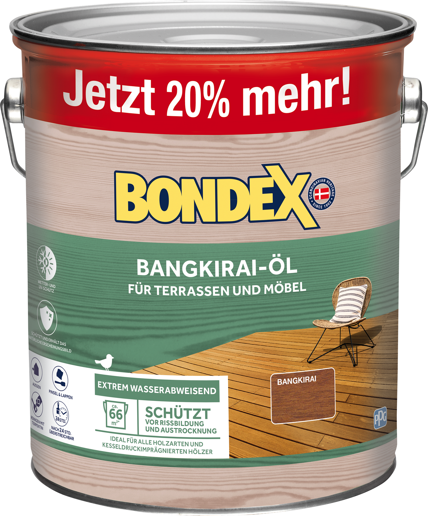Bondex Holzöl bangkiraifarben 3 l