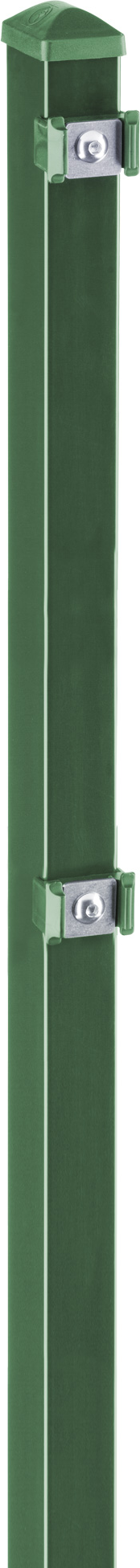 deutsche zauntechnik Zaunpfosten 'Typ VP' moosgrün 130 cm, für Zaunelemente bis 83 cm Höhe