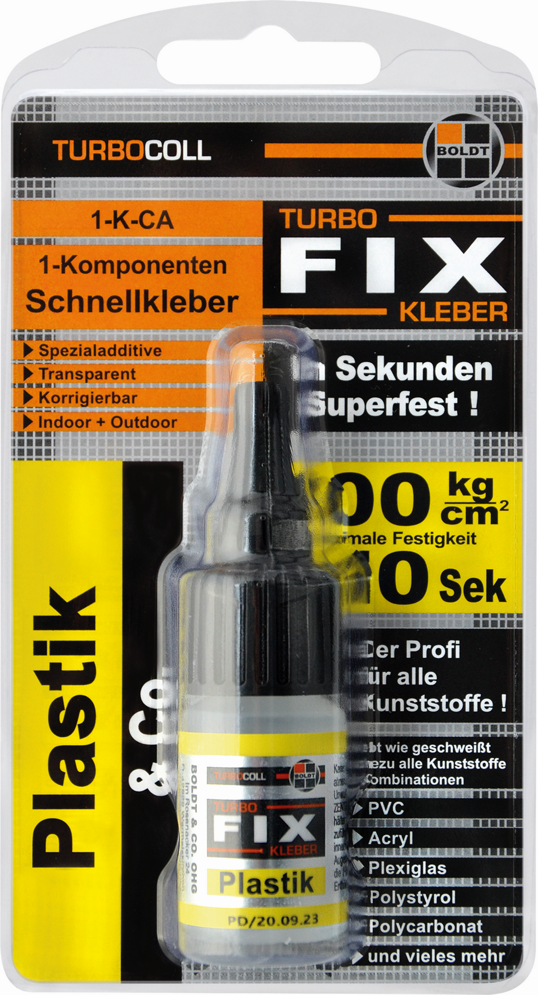 Boldt Schnellkleber Plastik 'Turbocoll TurboFIX' 10 g