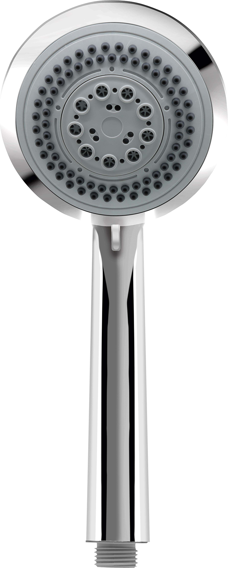 toom Handbrause 'Como 6' Ø 9,8 cm grau/teilverchromt