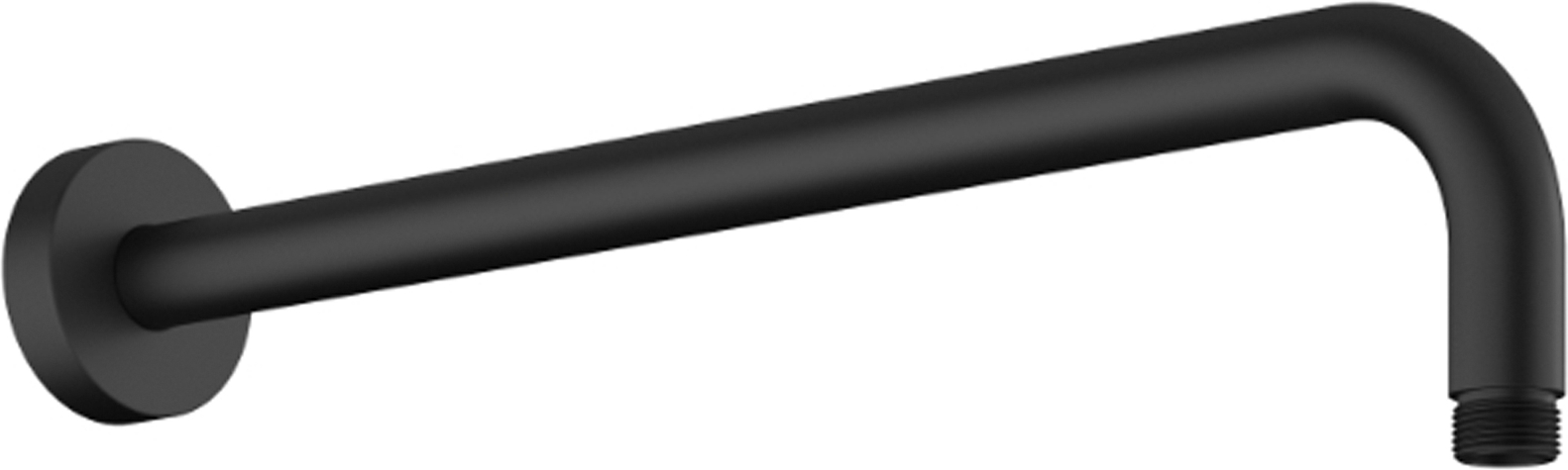 Chris Bergen Brausearm schwarz matt Messing 40 cm