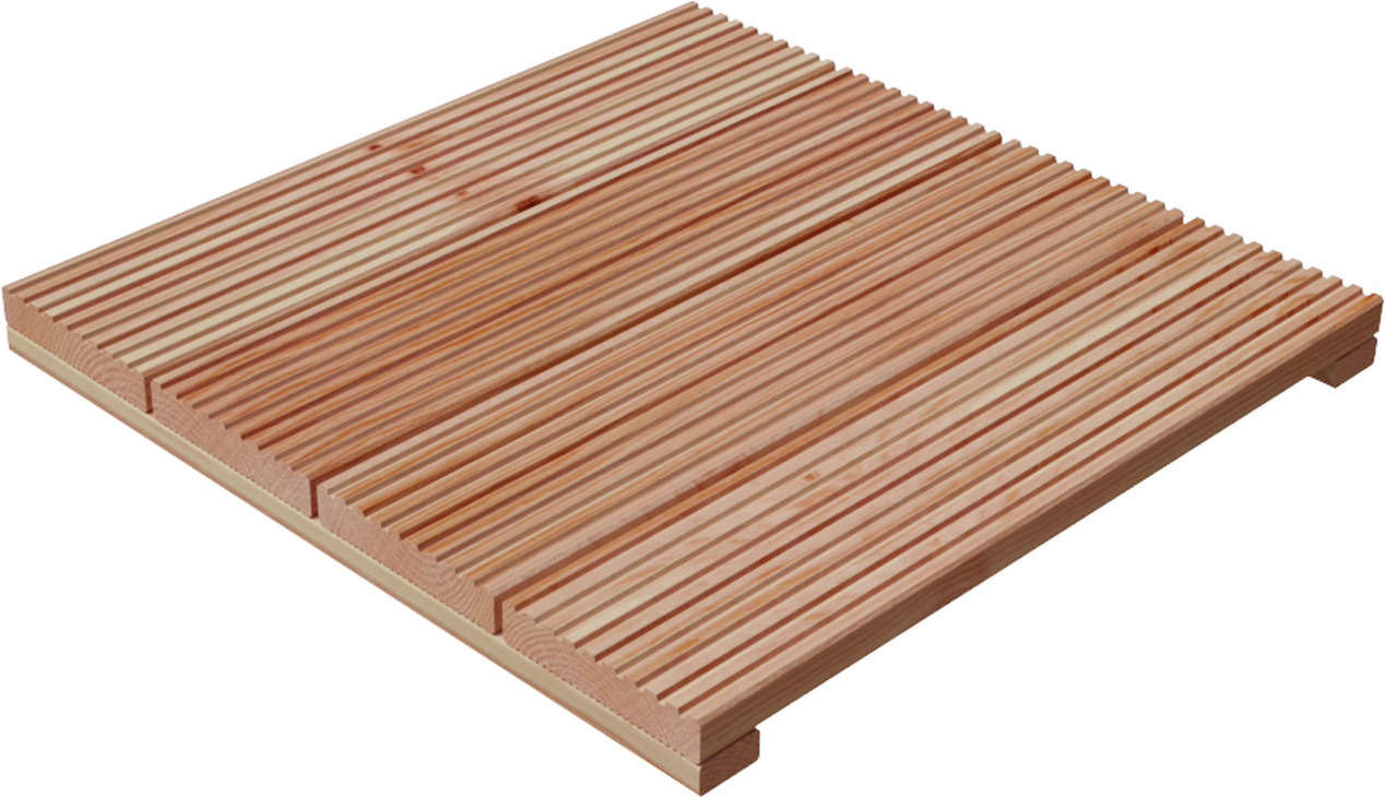 Ante Holzfliese Douglasie braun 600 x 600 x 49 mm