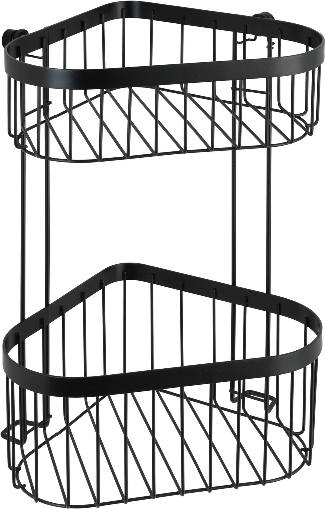 Wenko Eckregal 'Classic Plus' Stahl schwarz 23,5 x 33 x 18,5 cm