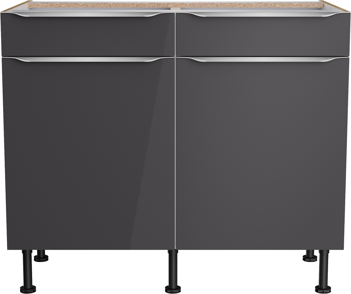 Thumbnail - OPTIFIT Unterschrank 'Optikomfort Linus984' anthrazit/eichefarben 100 x 87 x 58,4 cm