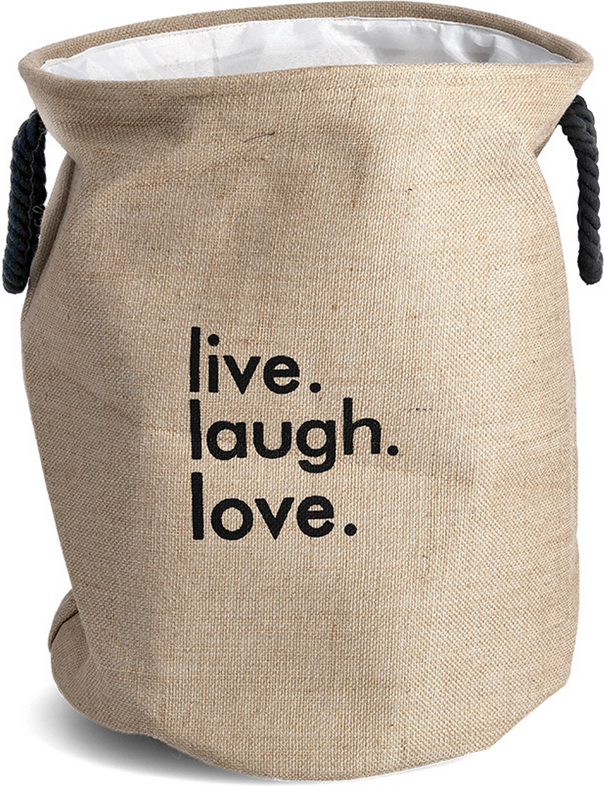 Zeller Wäschesammler naturfarben Ø 40 x 50 x 40 cm