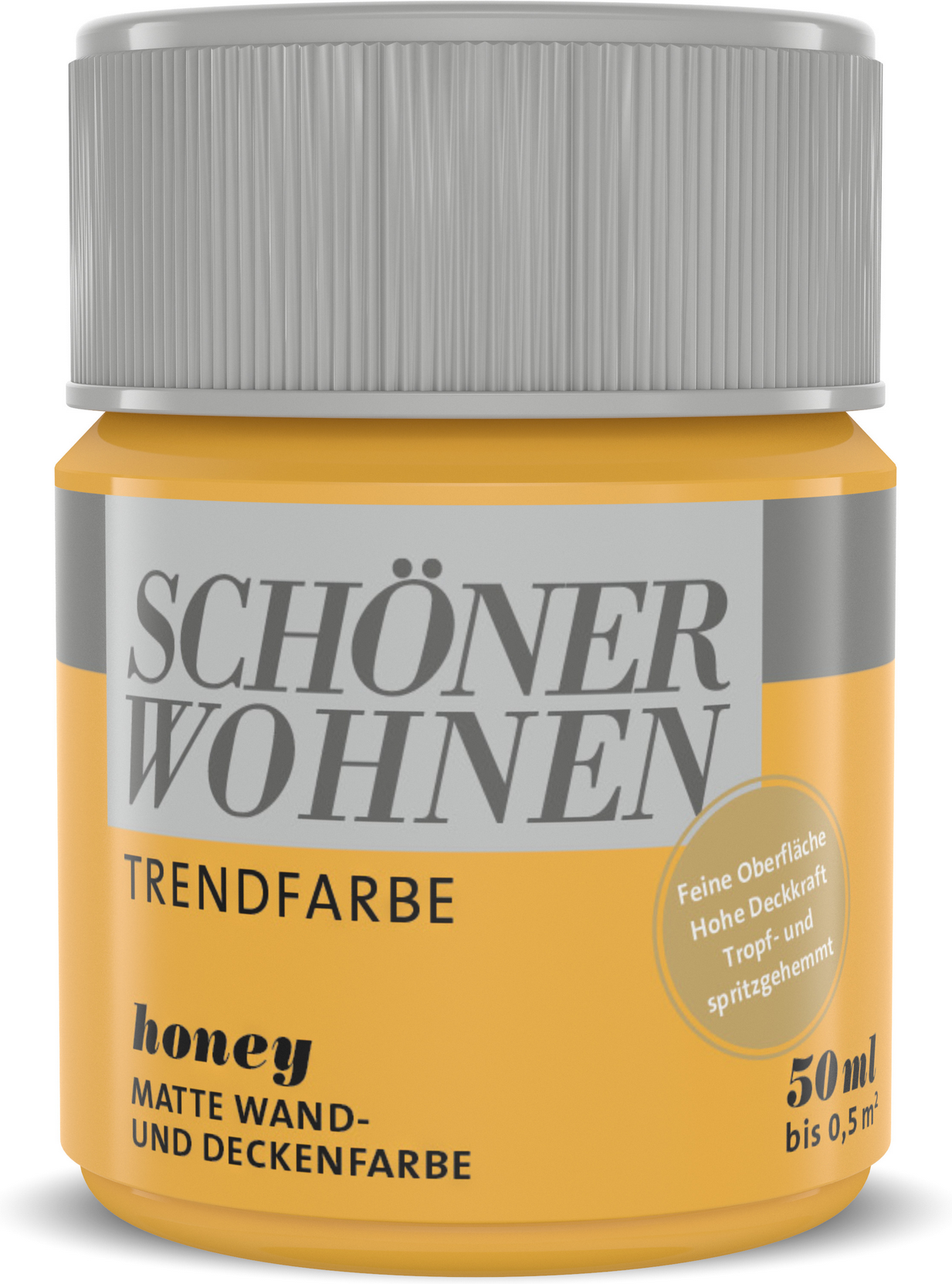 Thumbnail - Schöner Wohnen Farbe Trendfarbe 'Honey' gelb matt 50 ml