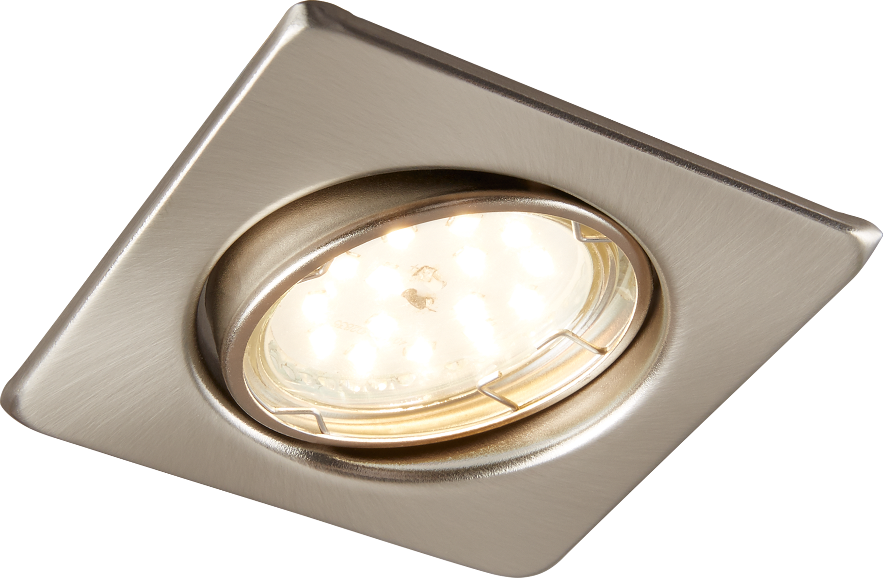 toom LED-Einbauleuchten-Set nickelfarben 8,3 x 8,3 cm 3 Stück