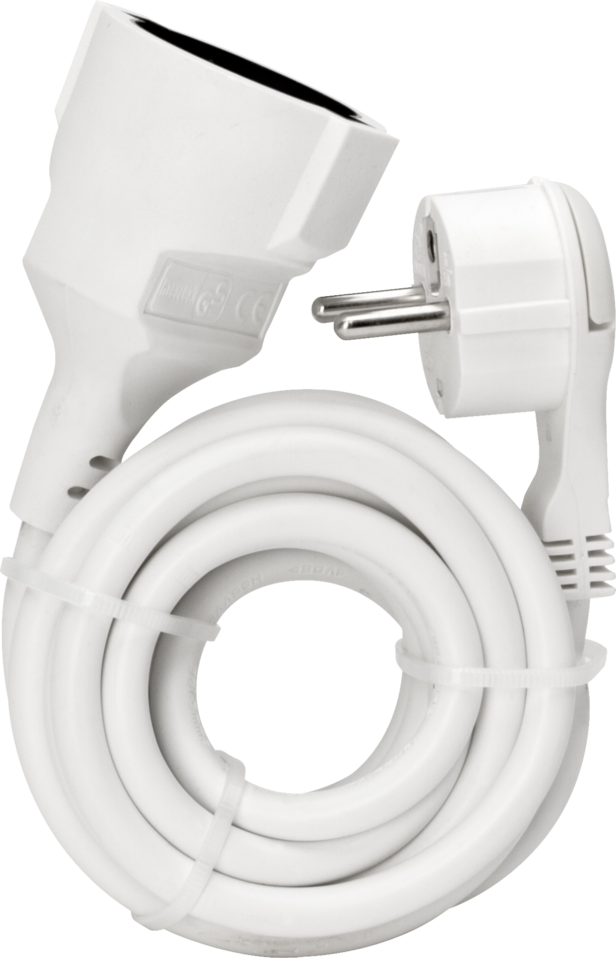 Kopp Verlängerungskabel 3 m, Flachstecker, weiß