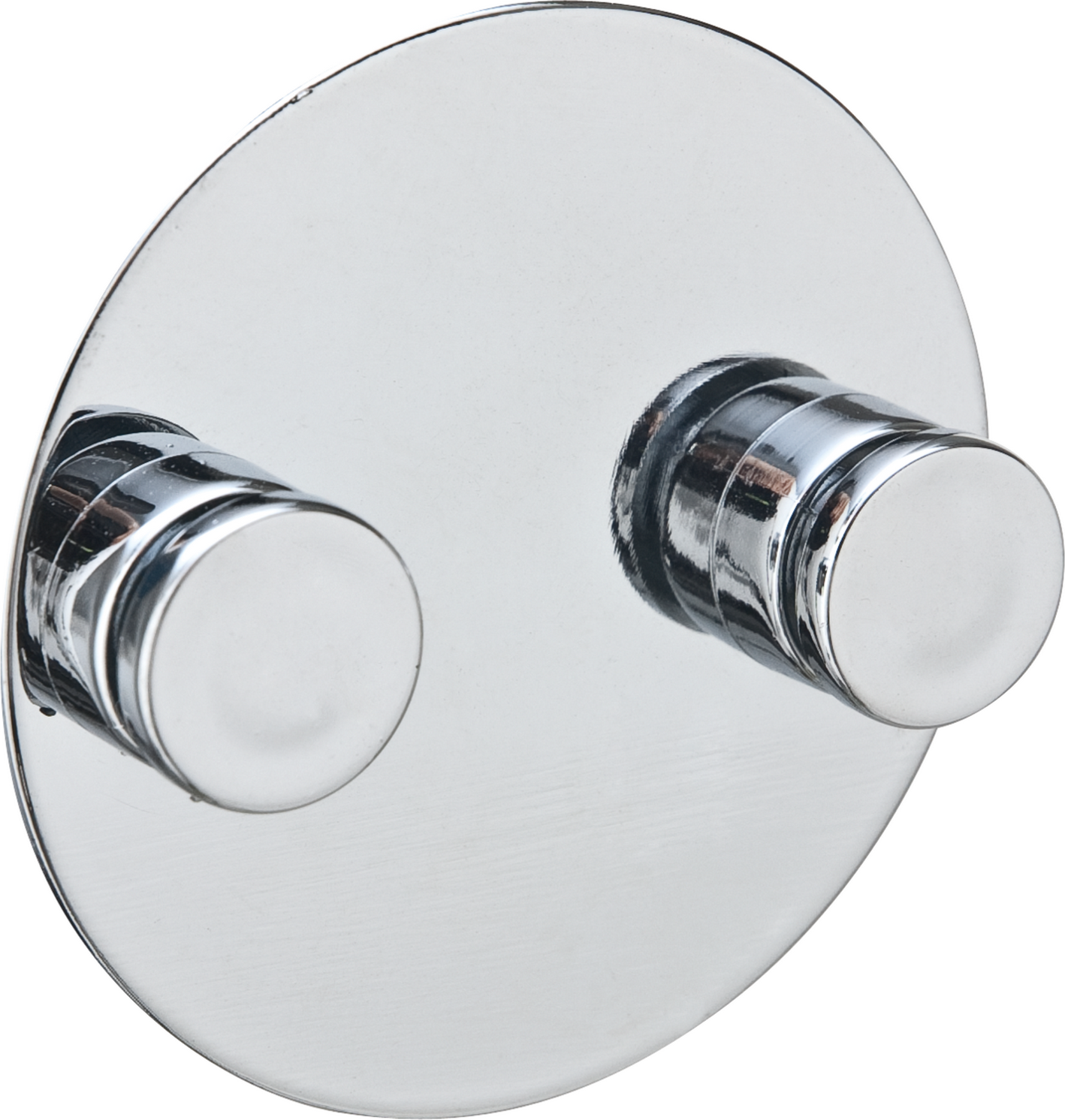 Wenko Doppel-Adapter 'Duo Turbo-Loc' verchromt glänzend, Ø 6 cm