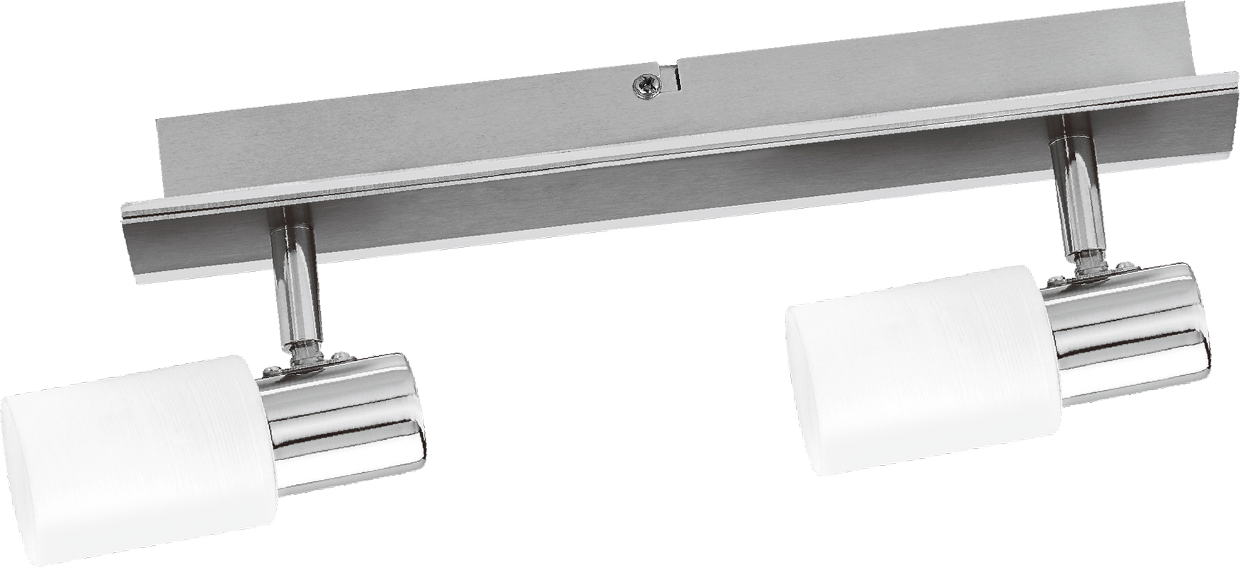 toom LED-Deckenleuchte 'Lara' silbern 2-flammig