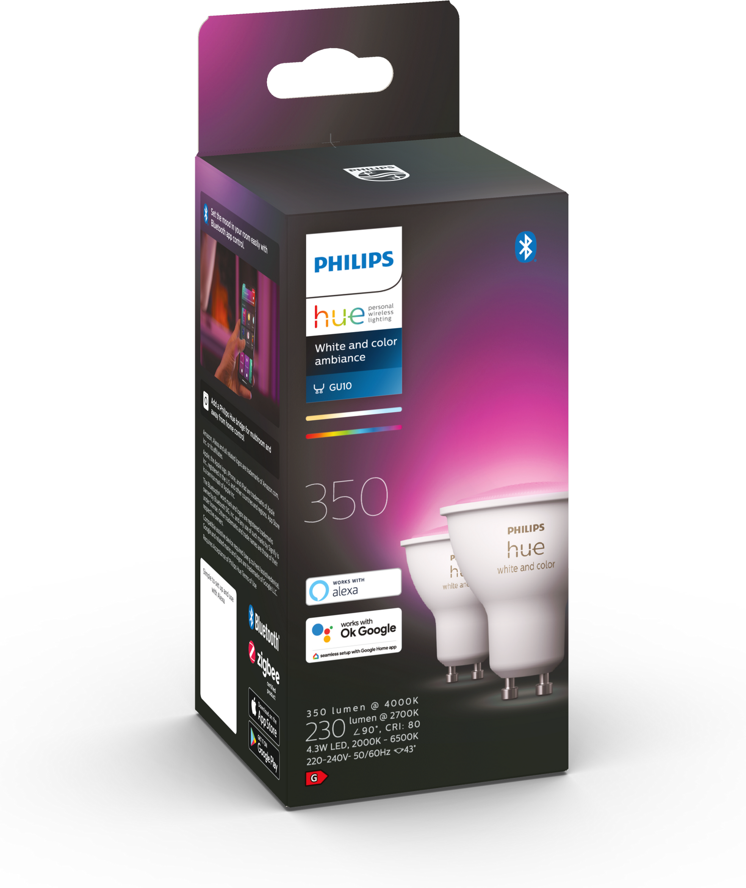Thumbnail - Philips LED-Lampe 'Hue White & Color Ambiance' GU10 4,3 W, 2er-Pack