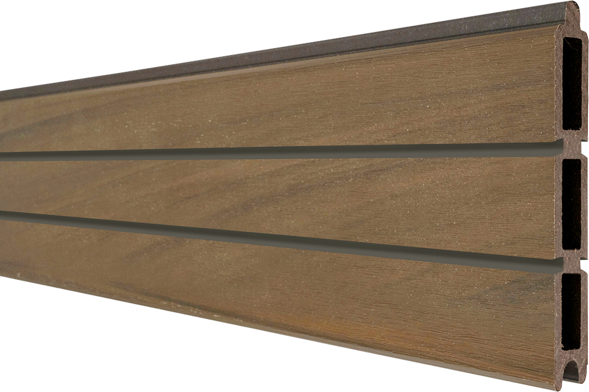 GroJa Einzelprofil 'Solid Rhombus' BPC Teakfarben 180 x 30 x 1,9 cm