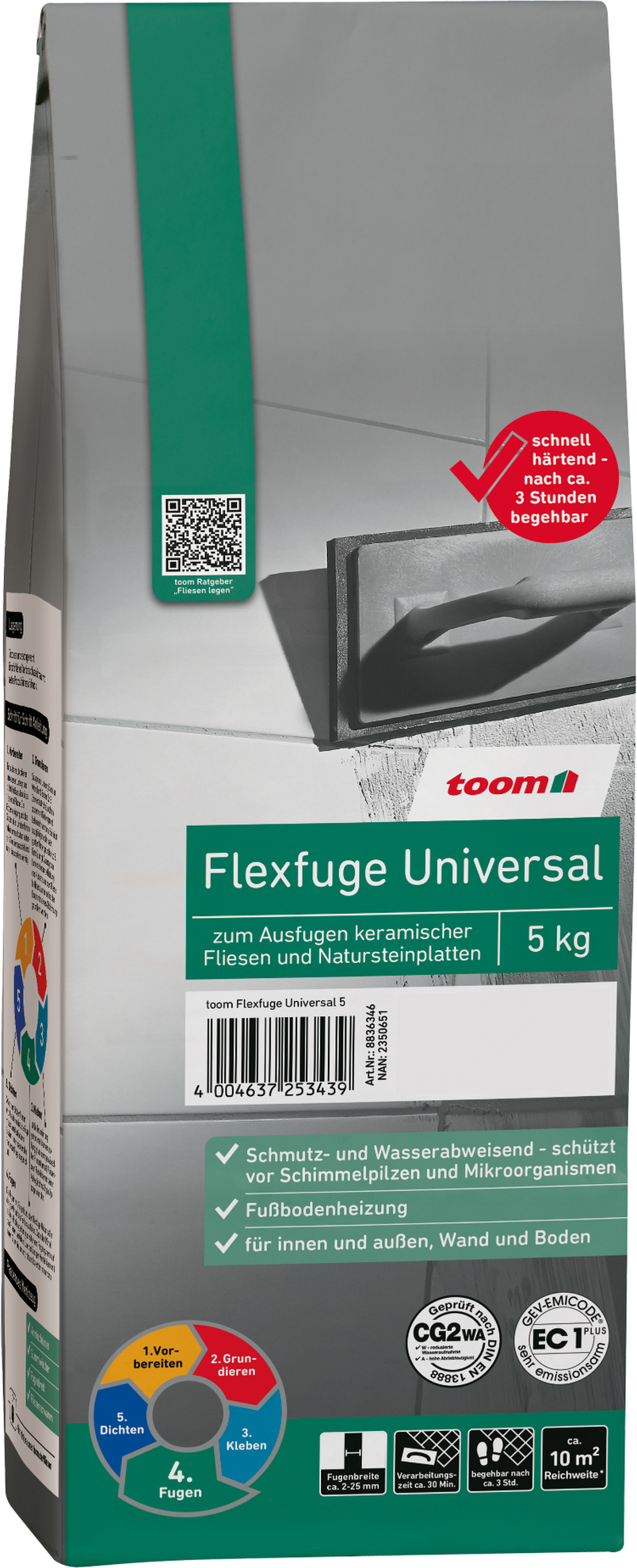 toom Flexfuge 'Universal' manhattangrau 5 kg