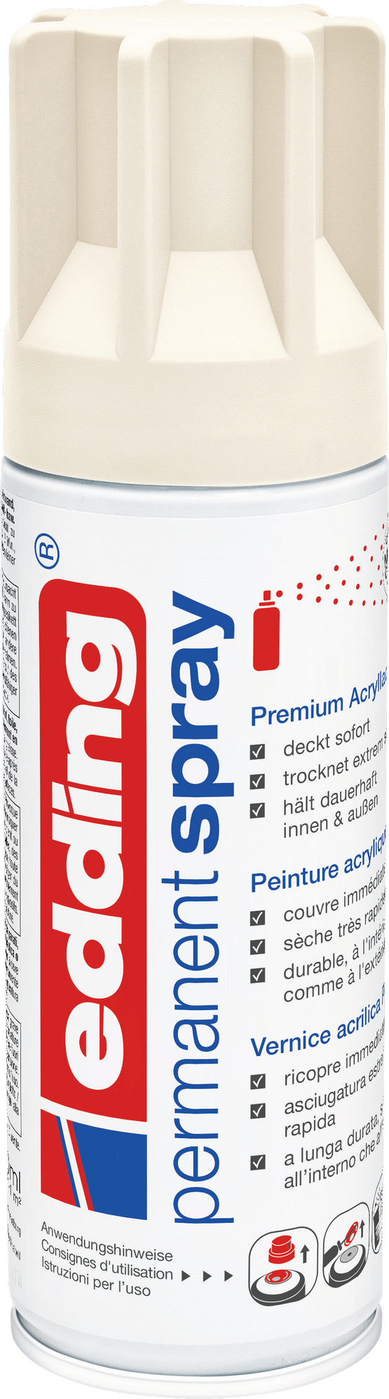Edding Sprühlack cremeweiß matt 200 ml