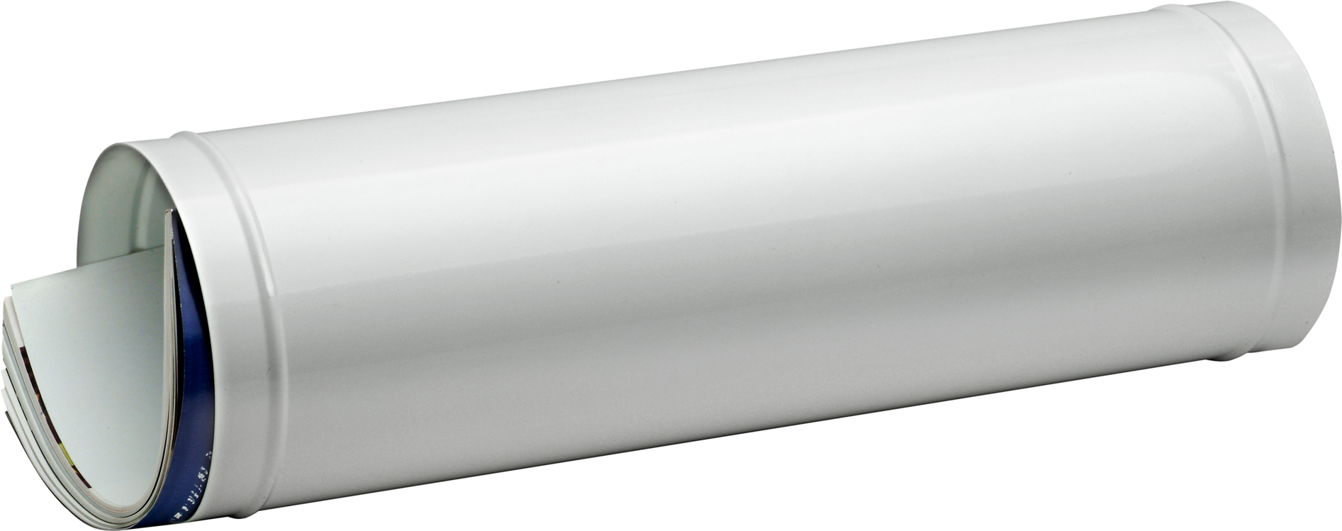 Burg-Wächter Zeitungsrolle Stahlblech verzinkt weiß Ø 120 x 400 mm