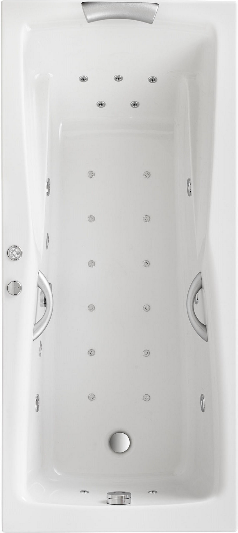 Ottofond Whirlpool-Komplett-Set 'Atlanta' weiß 190 x 90 cm