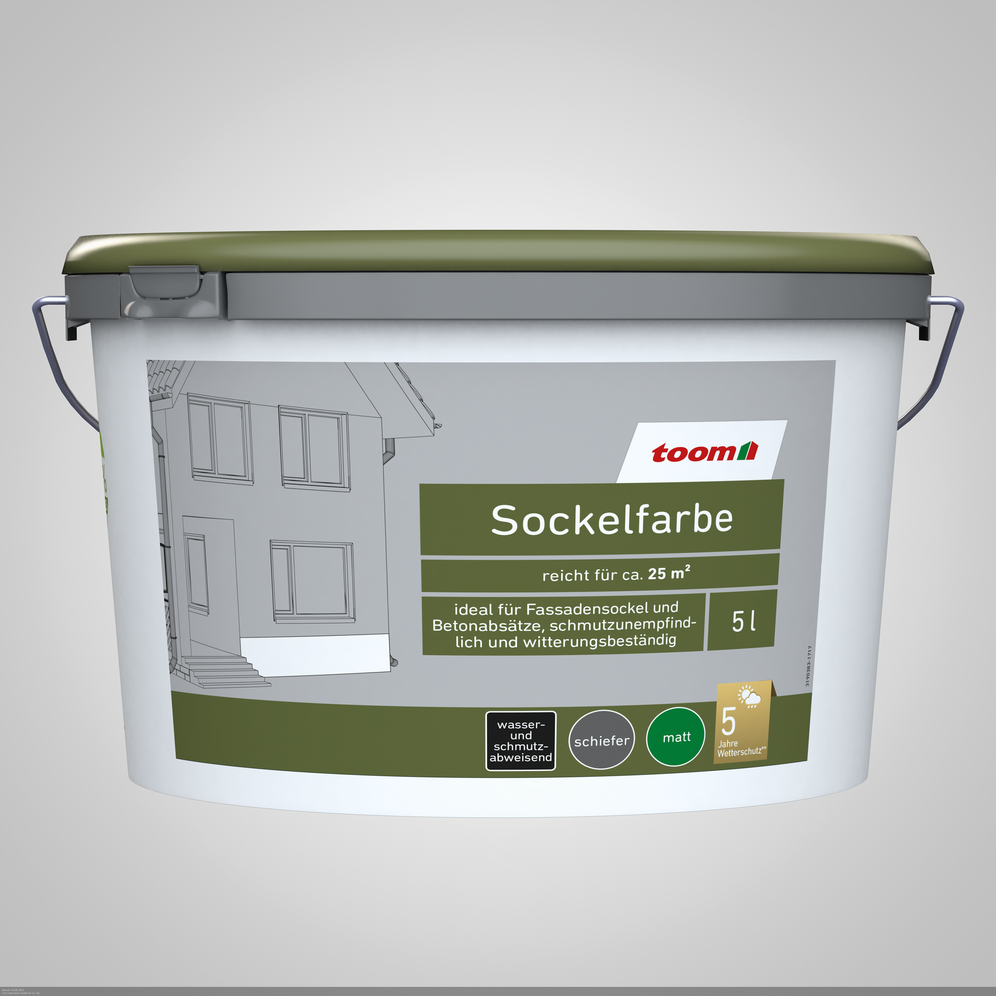Thumbnail - toom Sockelfarbe schieferfarben matt 5 l