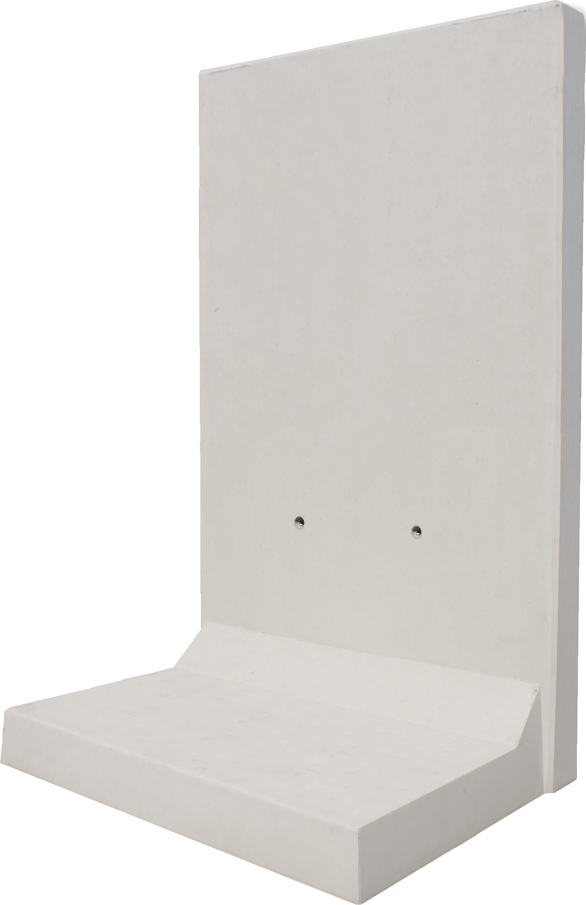 Diephaus L-Stein Beton bewehrt grau 205 x 100 x 115 x 8 cm