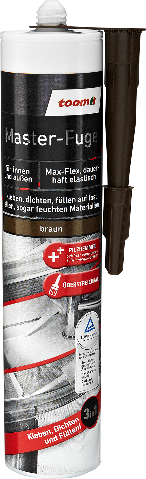 toom Dichtungskleber 'Master-Fuge' braun 290 ml