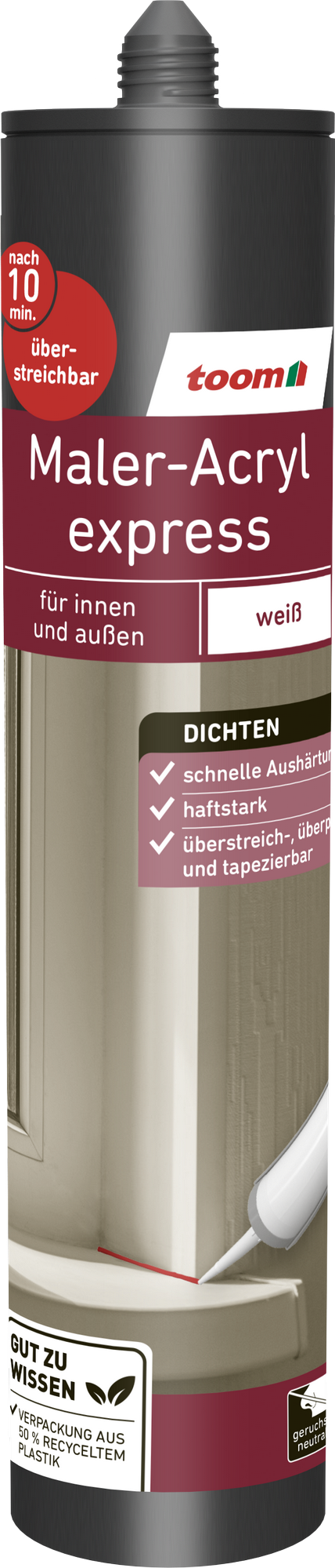toom Maleracryl "express" weiß 310 ml