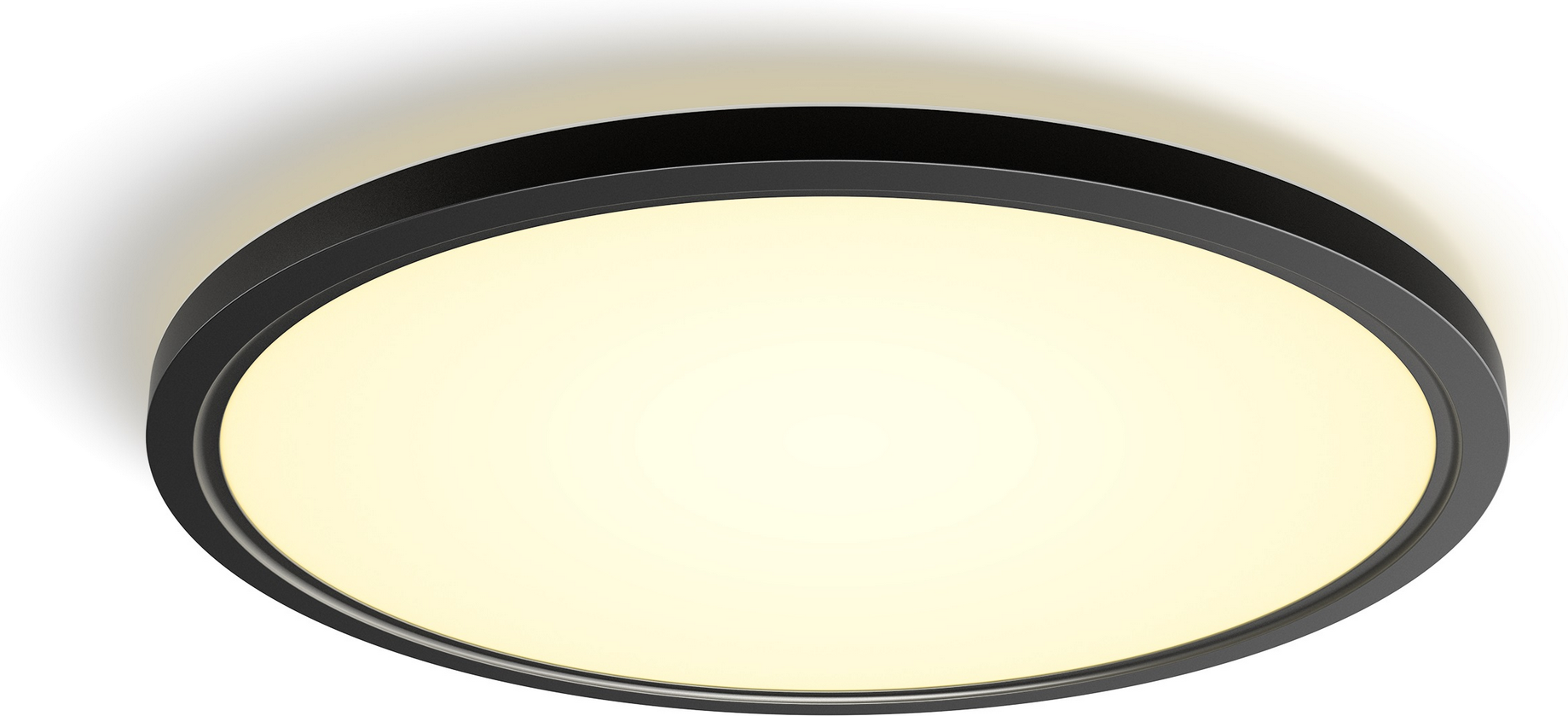 Philips Hue Panelleuchte 'Hue Tento' schwarz Ø 54,2 x 3,56 cm