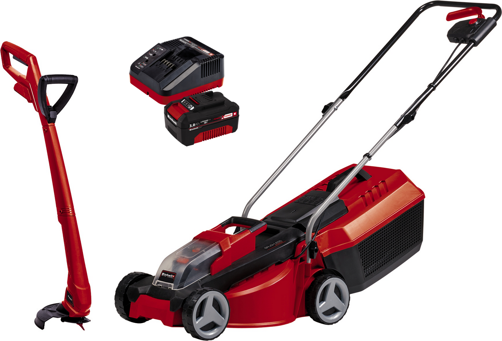 Einhell Akku-Rasenmäher-Set 'GE-CM 18/30 Li CT' 18 V mit Akku, 4-teilig, bis 150 m²