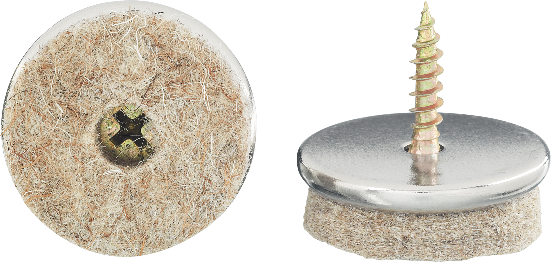 toom Parkettgleiter mit Schraube Ø 2,4 cm 16 Stück