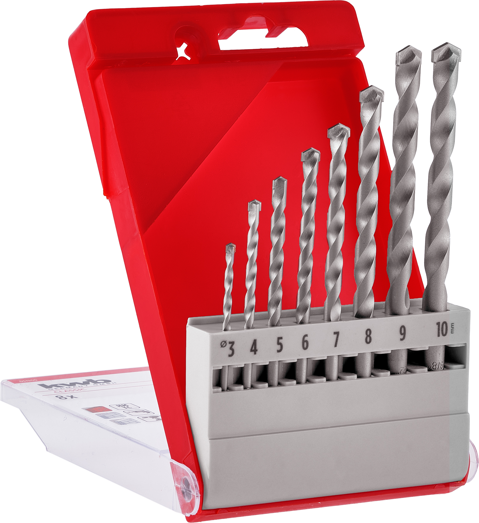 kwb Steinbohrer-Set 'Classic' Ø 3-10 mm 8-teilig
