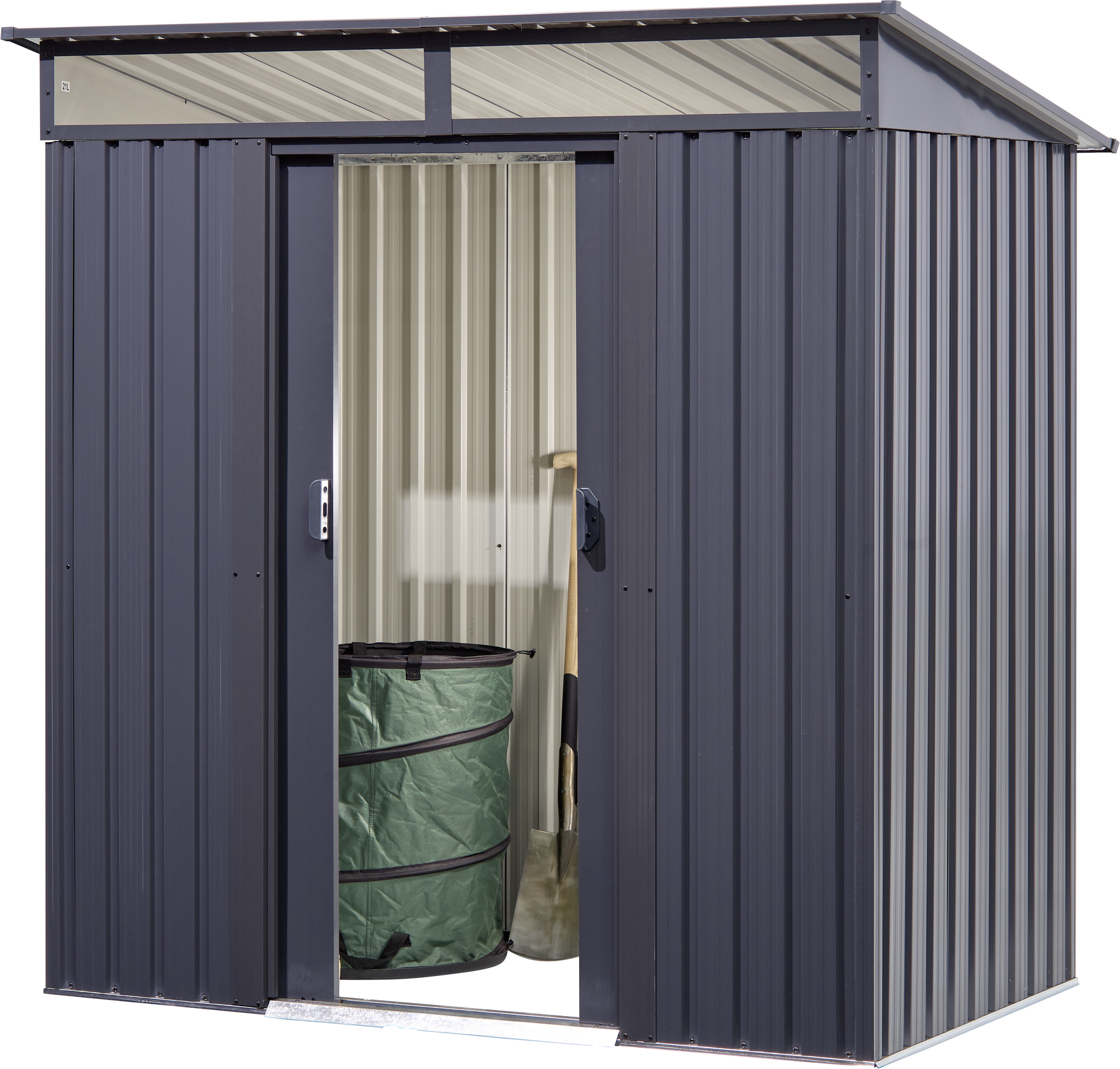 Gerätehaus 'Lightline' anthrazit 195 x 121 x 196 cm