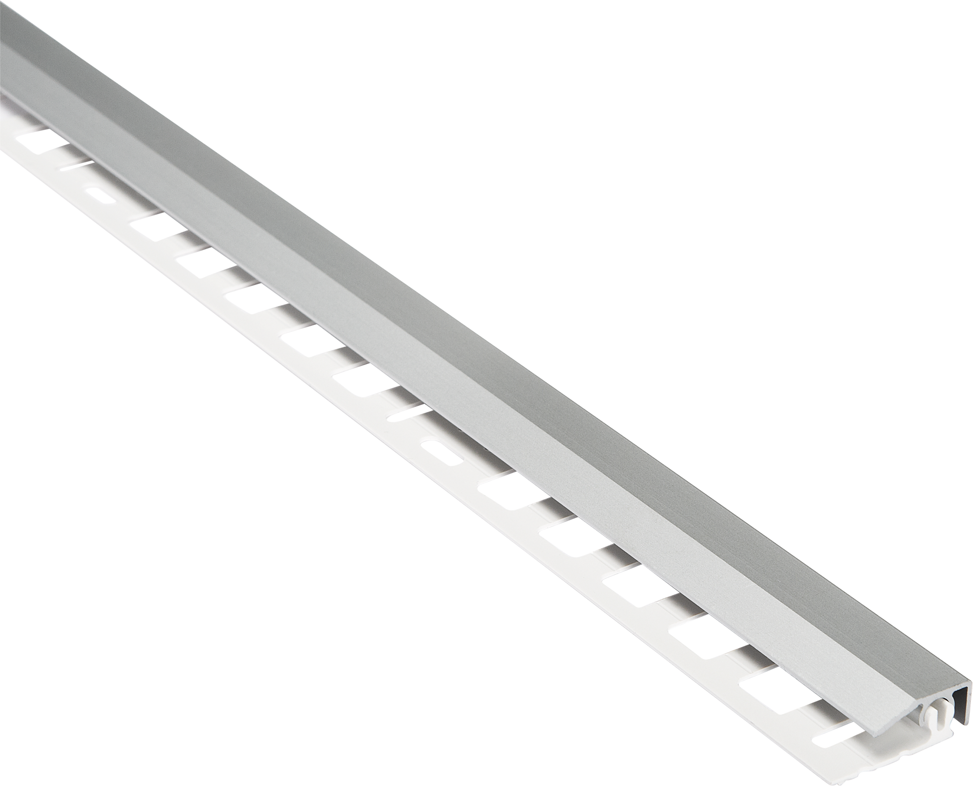 alfer Abschlussprofil 'clipstech®-mini' Aluminium silber 1000 x 19,5 mm