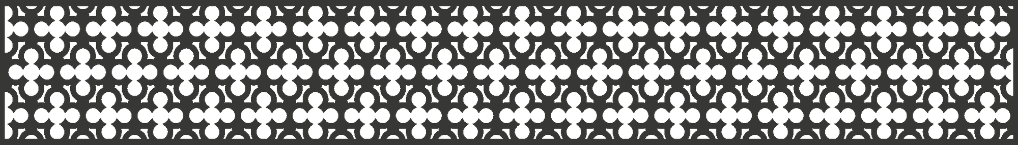 GroJa Einzelprofil Designeinsatz 'Oriental' Aluminium anthrazit 180 x 30 cm