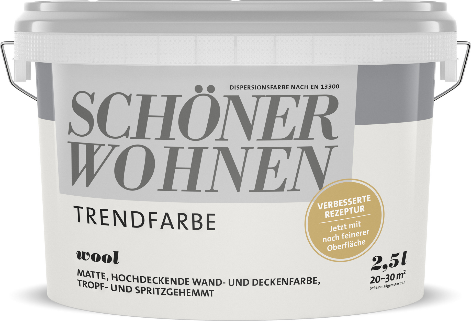 Thumbnail - Schöner Wohnen Farbe Trendfarbe 'Wool' wollweiß matt 2,5 l