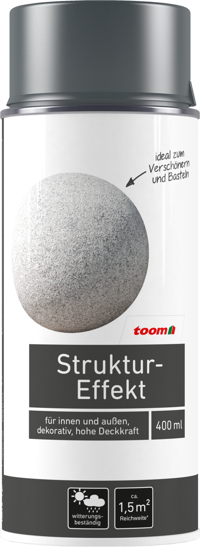 Thumbnail - toom Effekt-Sprühlack anthrazitfarben seidenmatt 400 ml