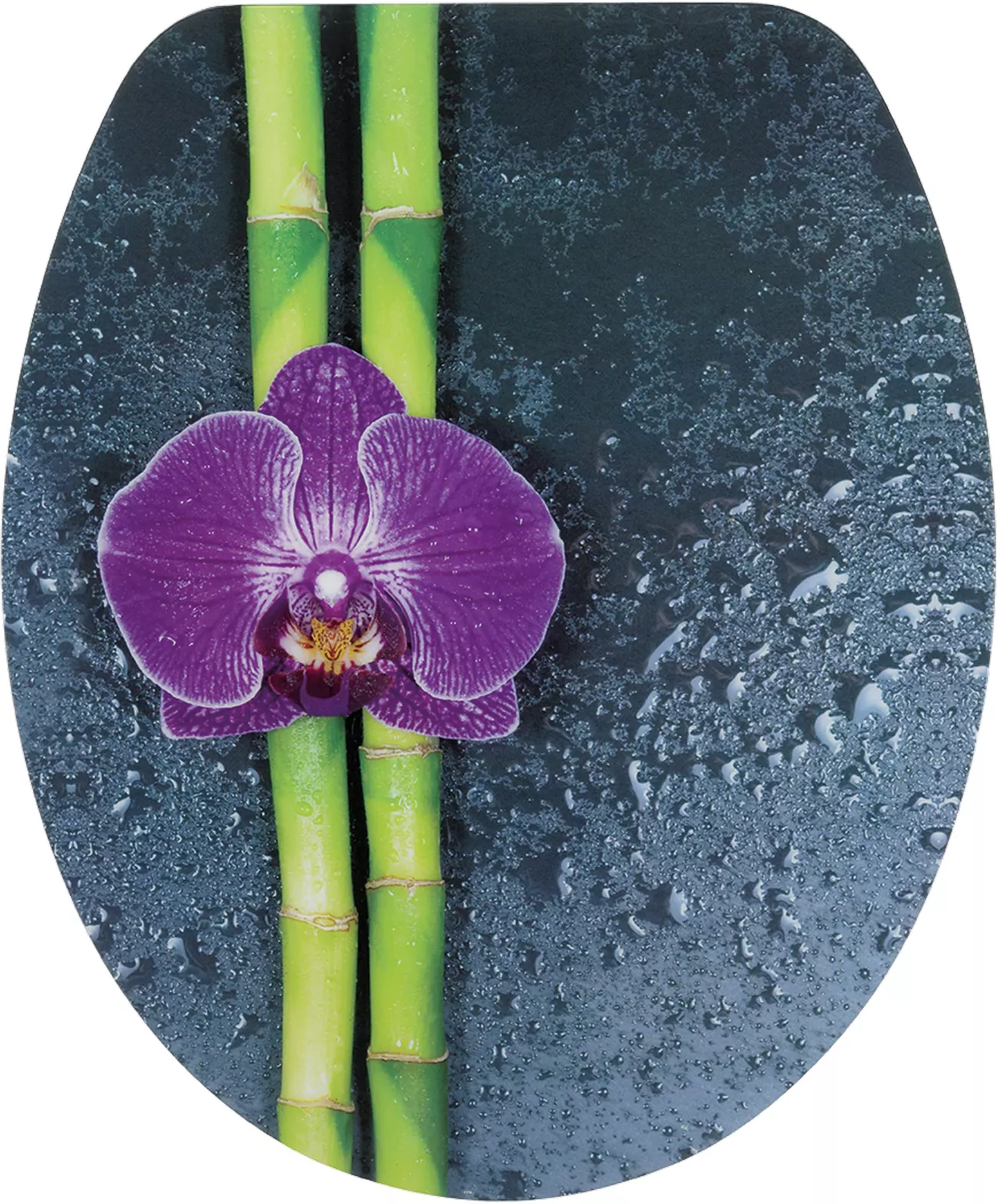 toom WC-Sitz 'Orchidee' mit Absenkautomatik Holzkern