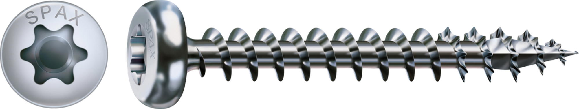 Spax Universalschrauben Halbrundkopf T-Star plus T20 Stahl Ø 5 x 20 mm 10 Stück