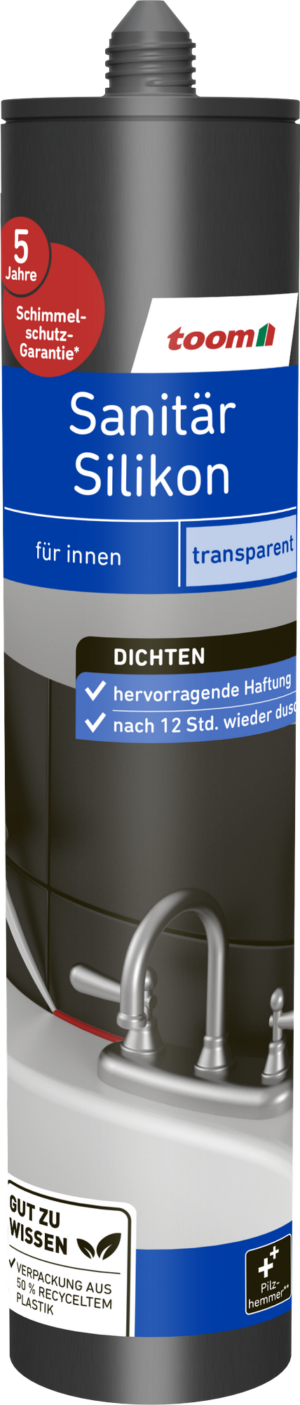 toom Sanitärsilikon transparent 310 ml