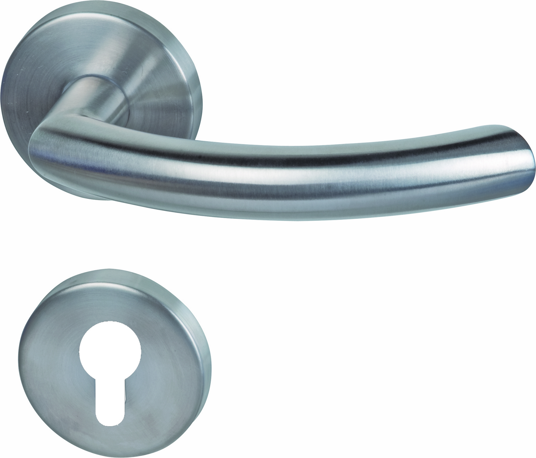 Alpertec Rosettengarnitur 'Jillian' PZ, Edelstahl satiniert