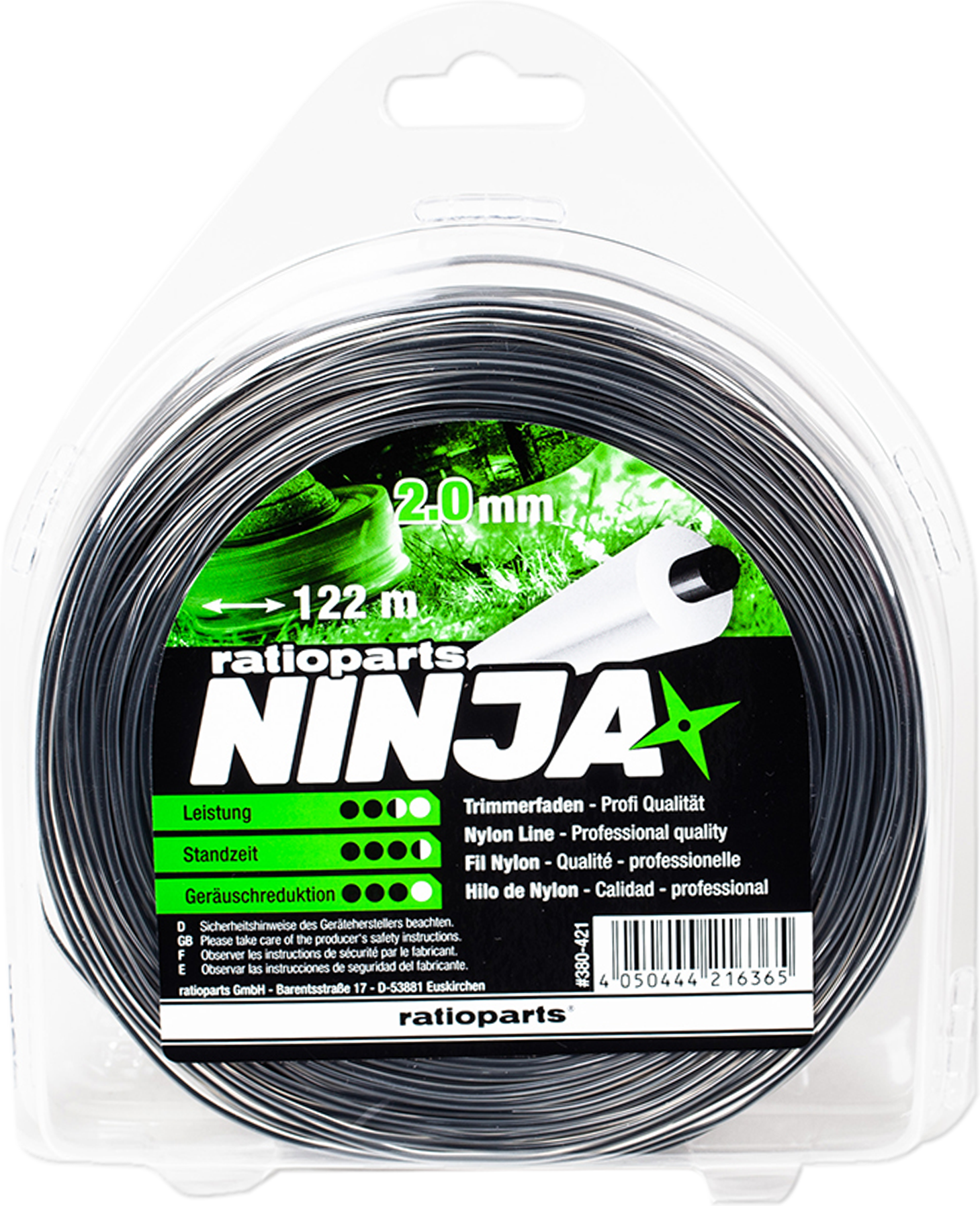 Nylonfaden 'Ninja' 15 m x 2,4 mm