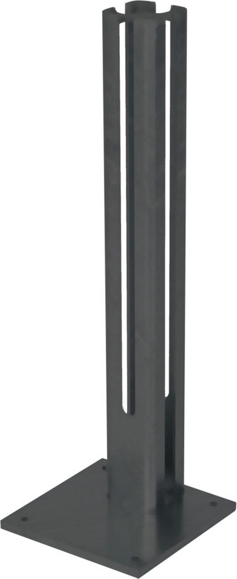 deutsche zauntechnik Fußplatte anthrazit für Torpfosten 80 x 80 mm