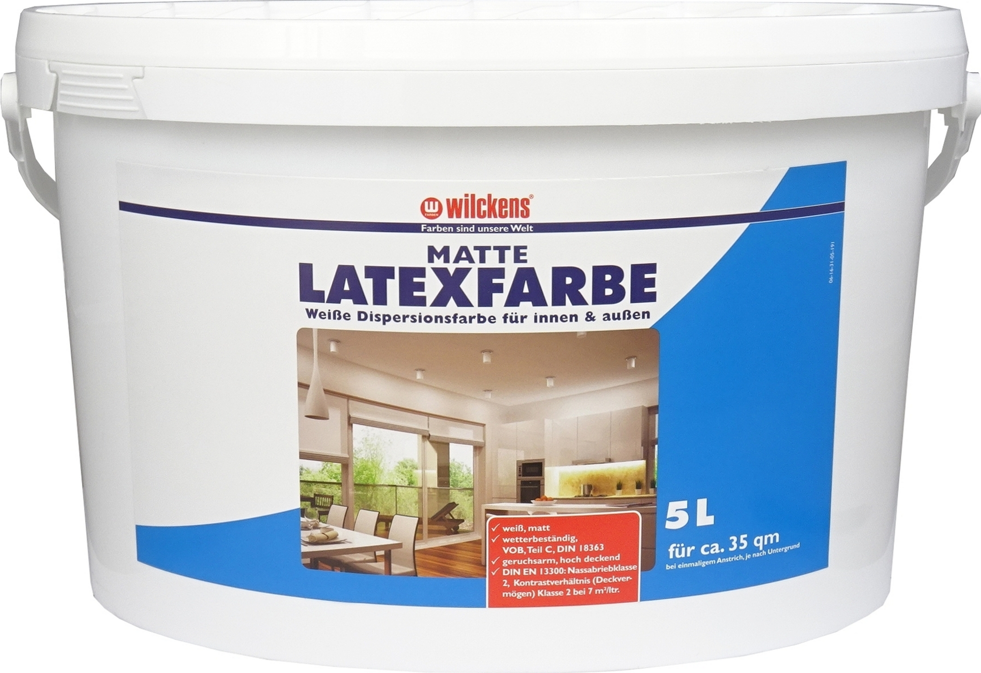 Thumbnail - Wilckens Latexfarbe mattweiß 5 l