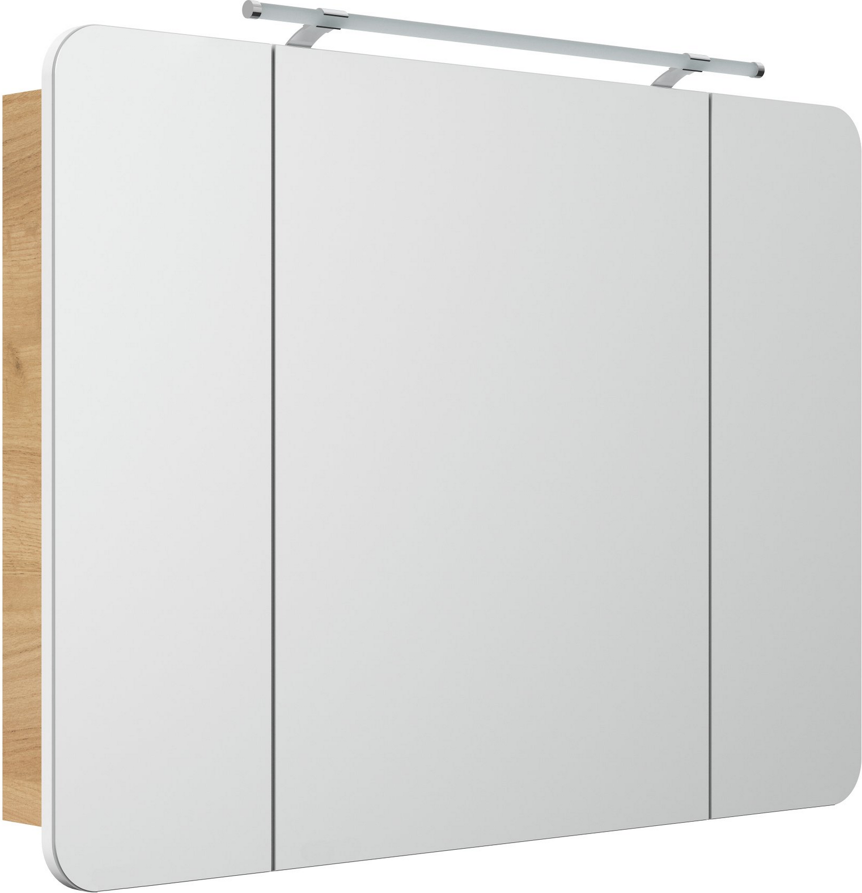 Thumbnail - Fackelmann LED-Spiegelschrank 'Milano' braun 109,9 x 78 x 15,8 cm