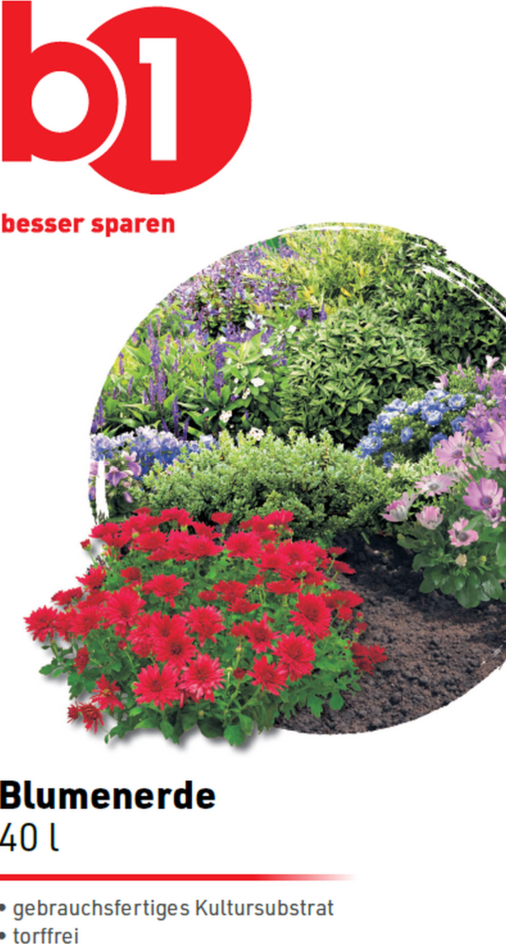 B1 Blumenerde torffrei 40 l
